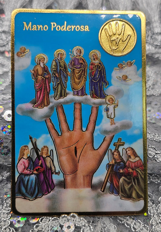 POSTAL CON ORACIÓN DE MANO PODEROSA
