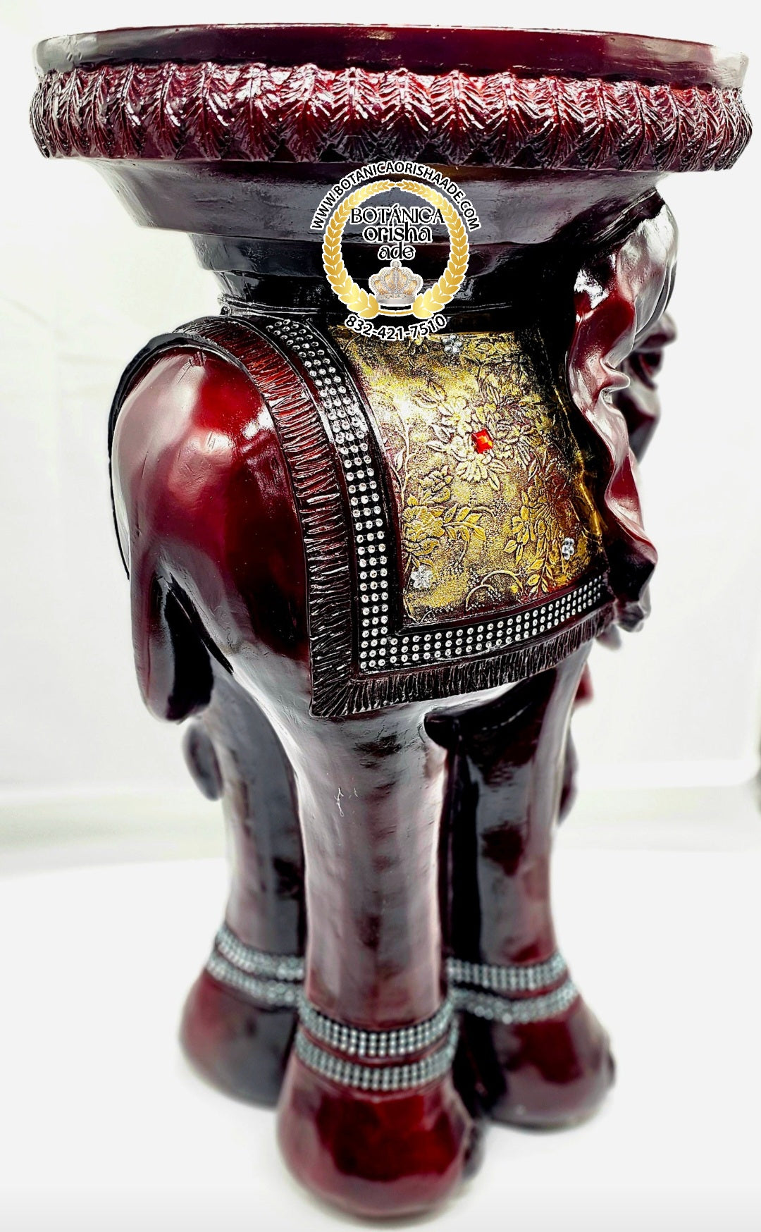 PEDESTAL DE ELEFANTE OSCURA