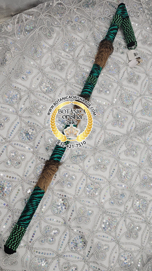 GARABATOS FORRADO CON PIEL DE CHIVO DE OGGUN GRANDE