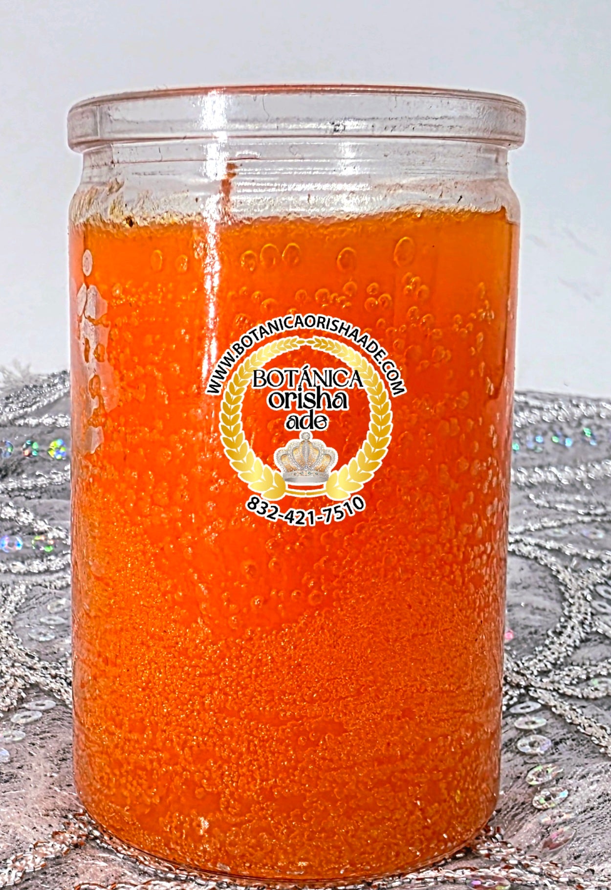 (Copy) VELA DE VASO PEQUEÑA - NARANJA
