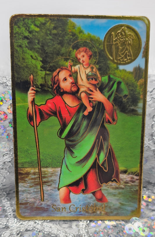 POSTAL CON ORACIÓN DE SAN CRISTOBAL