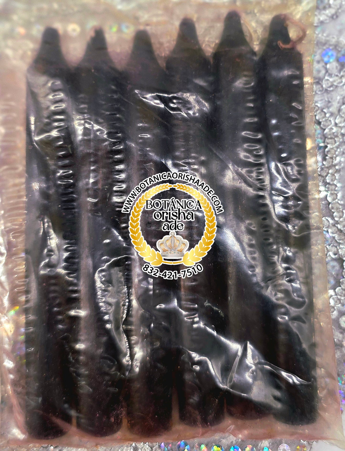 PAQUETE DE 6 VELA DE PALO NEGRA