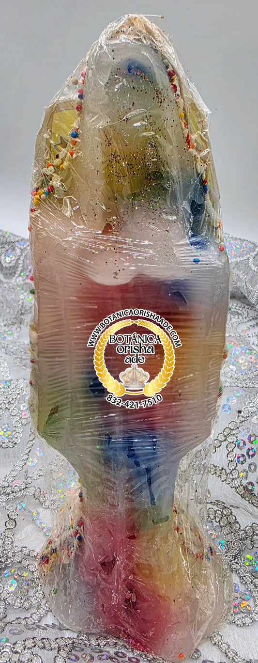 VELA ESTATUA DE LA SANTA MUERTE 7 COLORES