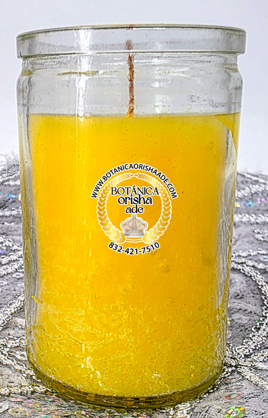 VELA DE VASO PEQUEÑA - AMARILLA