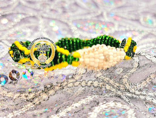 IDE DE ORULA CON OBATALA  DE ELASTICO FINO