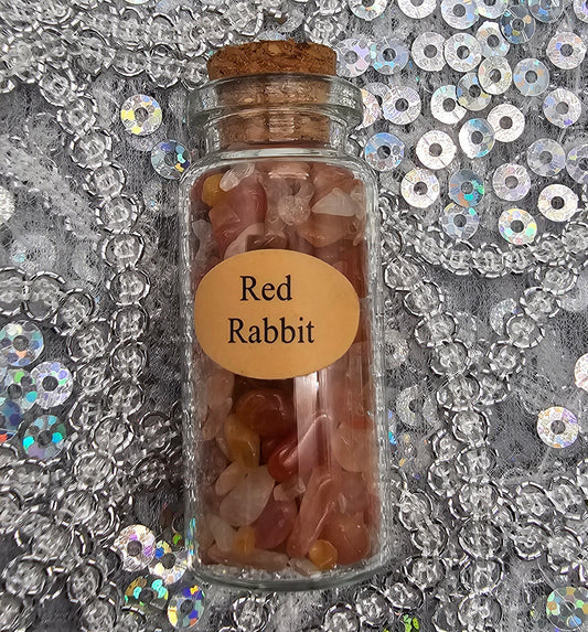 CRYSTALS RED RABBIT