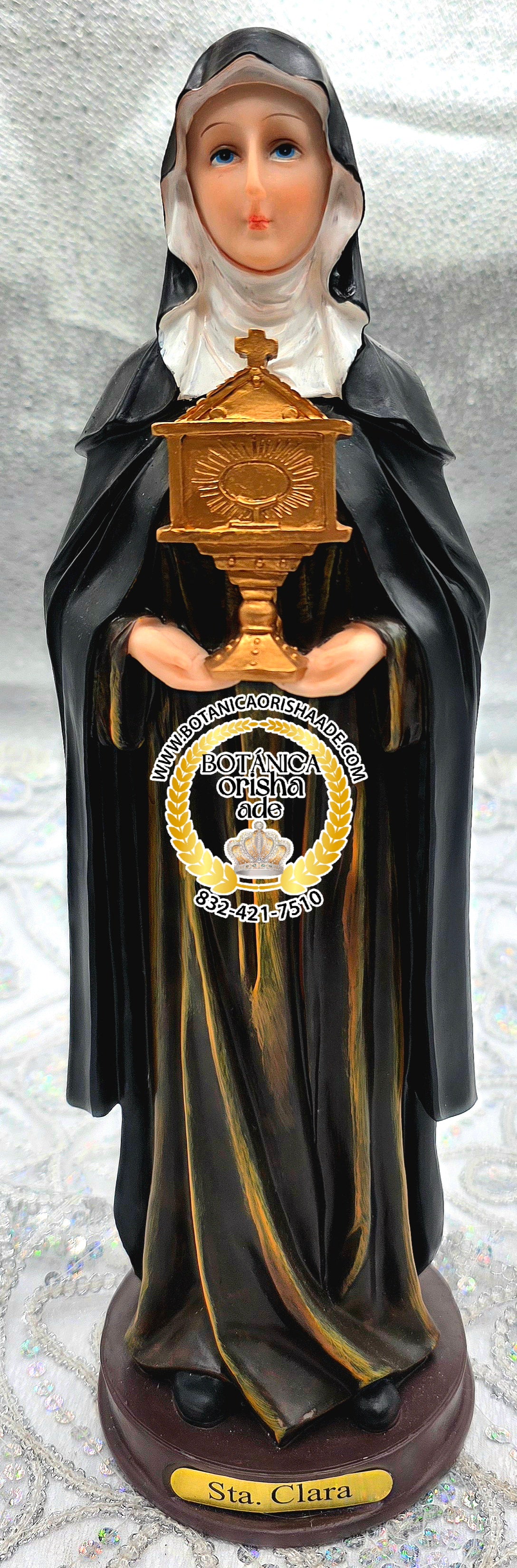 ESTATUA SANTA CLARA 12"