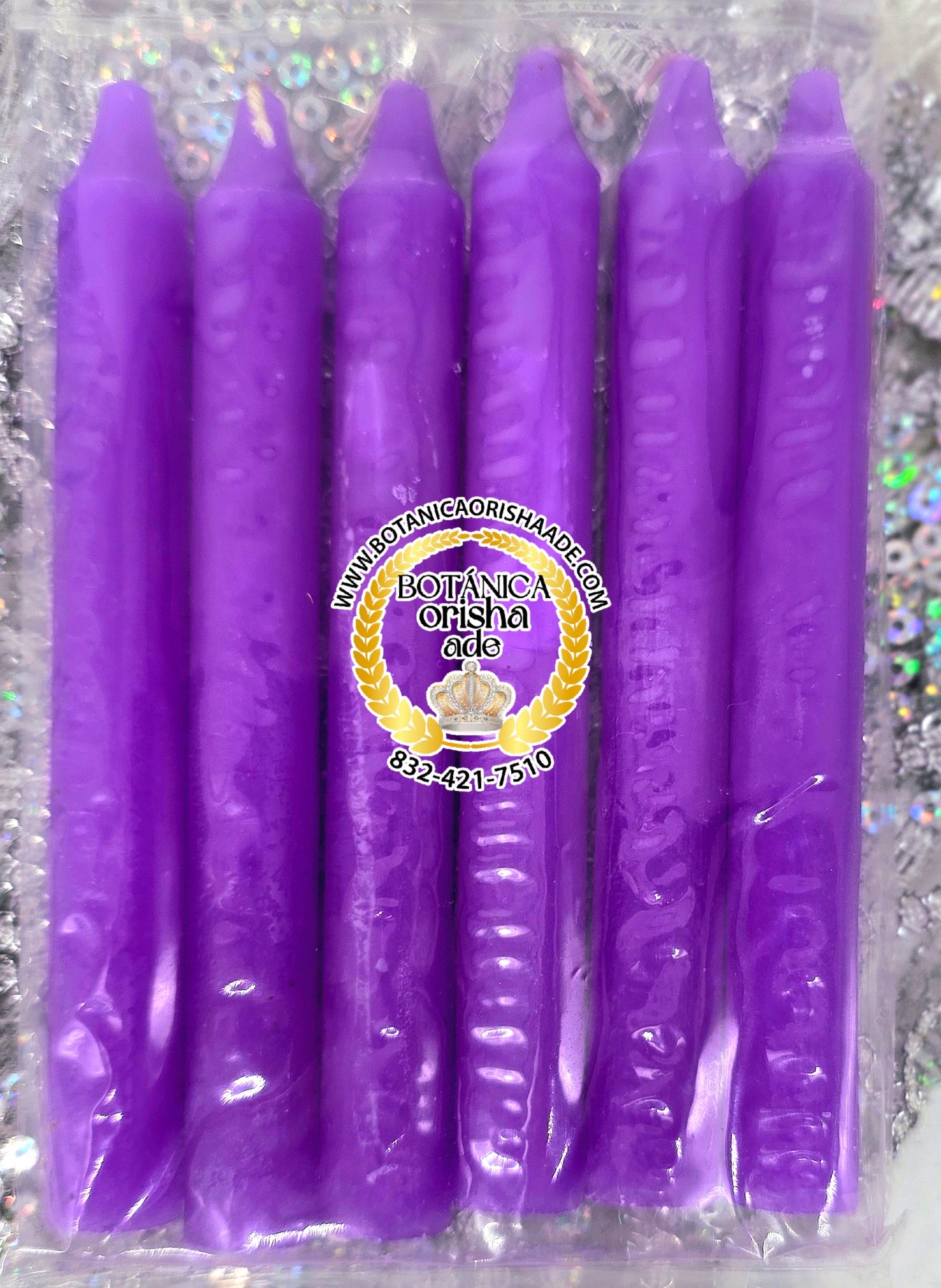 PAQUETE DE 6 VELA DE PALO MORADA