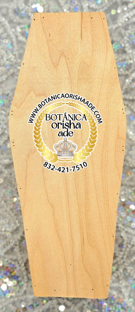 CAJA DE MUERTO DE MADERA MEDIANA