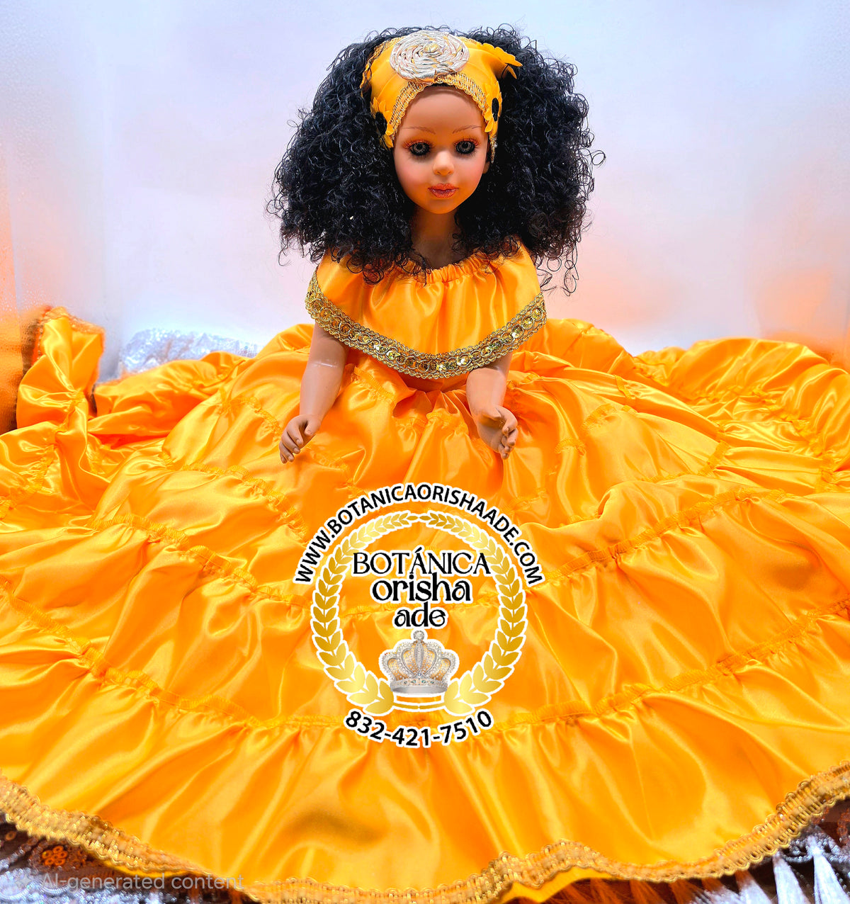 MUÑECA GRANDE VESTIDA DE AMARILLA