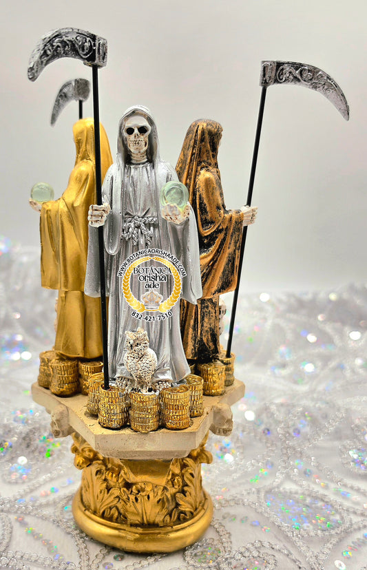 ESTATUA DE LA SANTA MUERTE TRIPLE