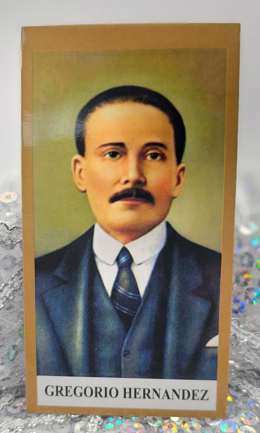 POSTAL CON ORACIÓN DE GREGORIO HERNANDEZ