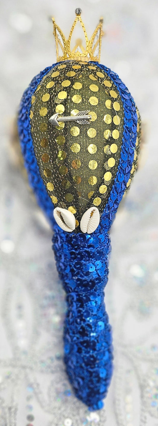 MARACA FORRADA EN TELA DE YEMAYA