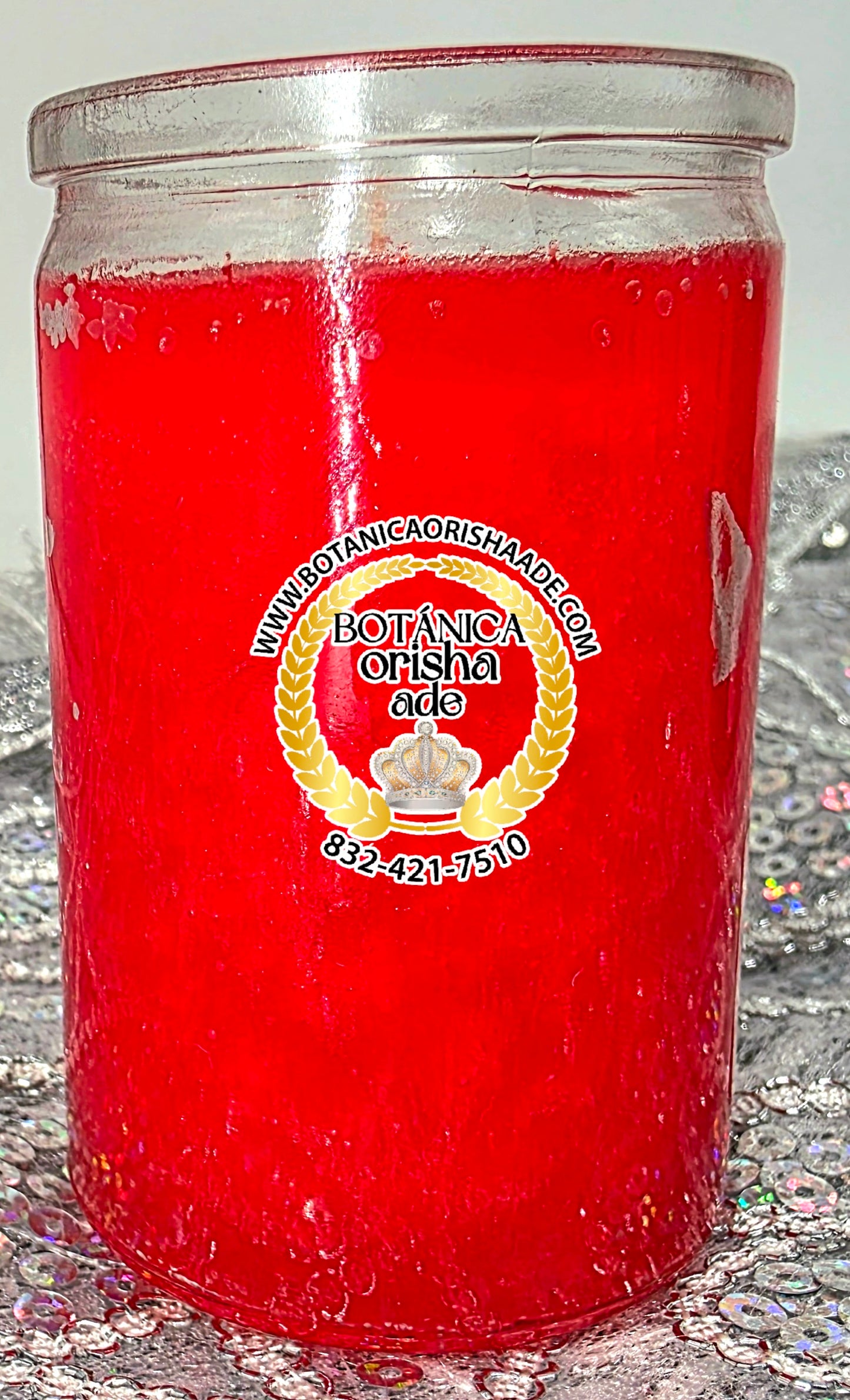 VELA DE VASO PEQUEÑA - ROJA