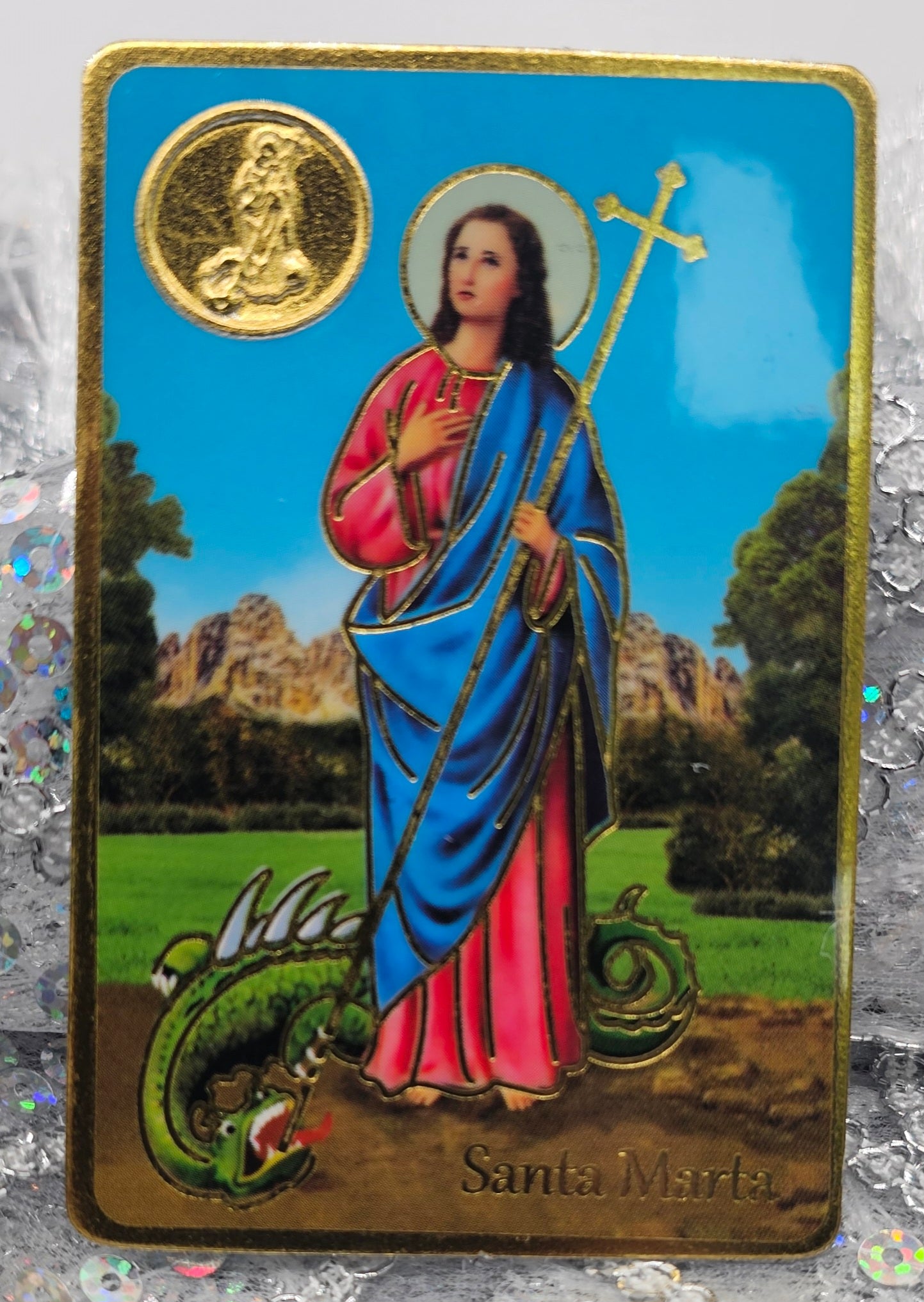 POSTAL CON ORACIÓN DE SANTA MARTA