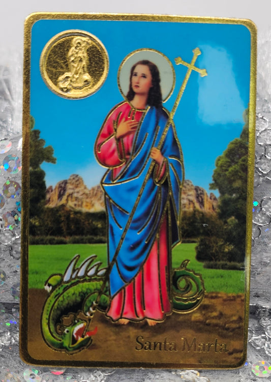 POSTAL CON ORACIÓN DE SANTA MARTA