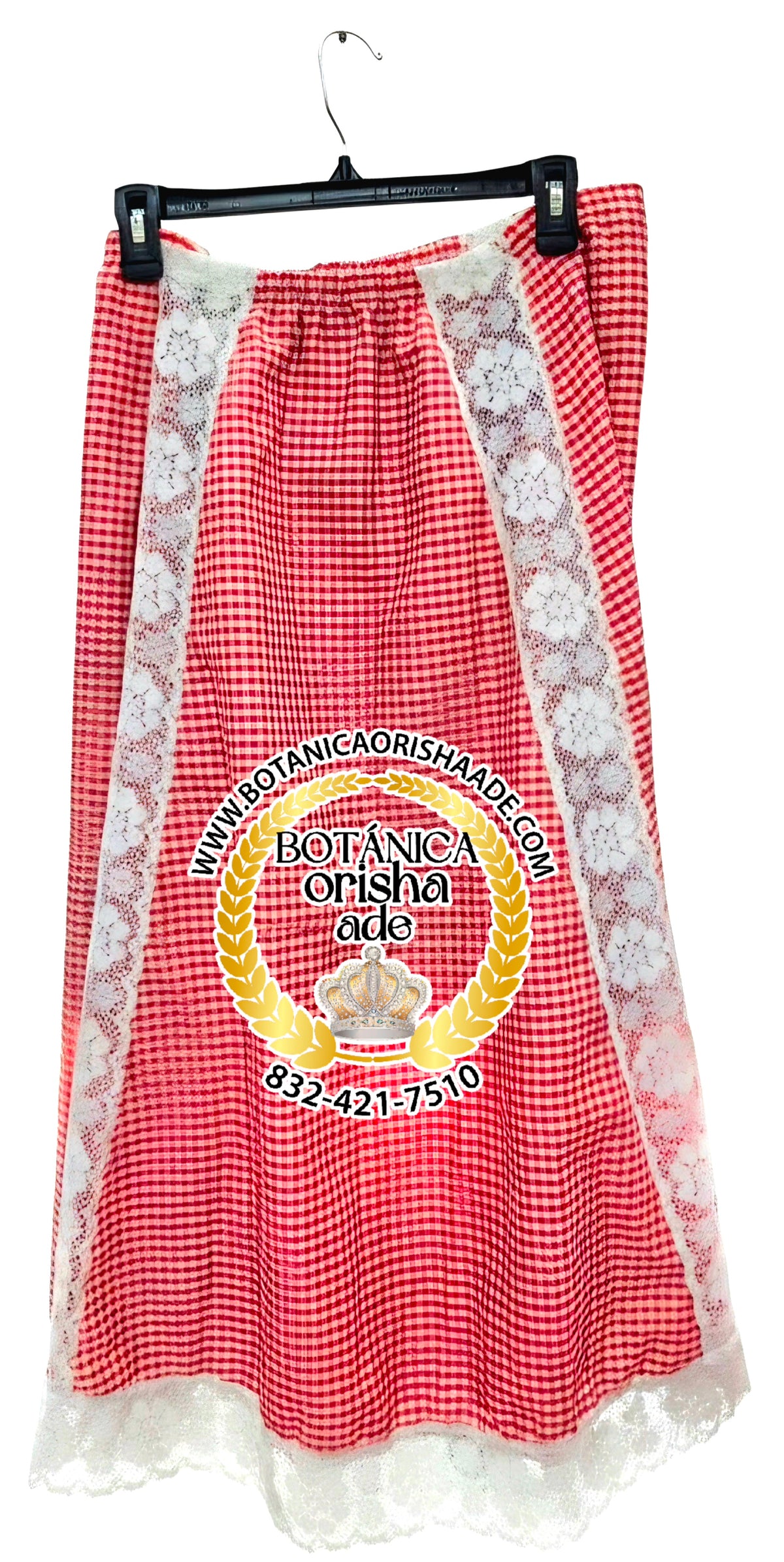 ZAYA DE GINGA ROJO Y BLANCO